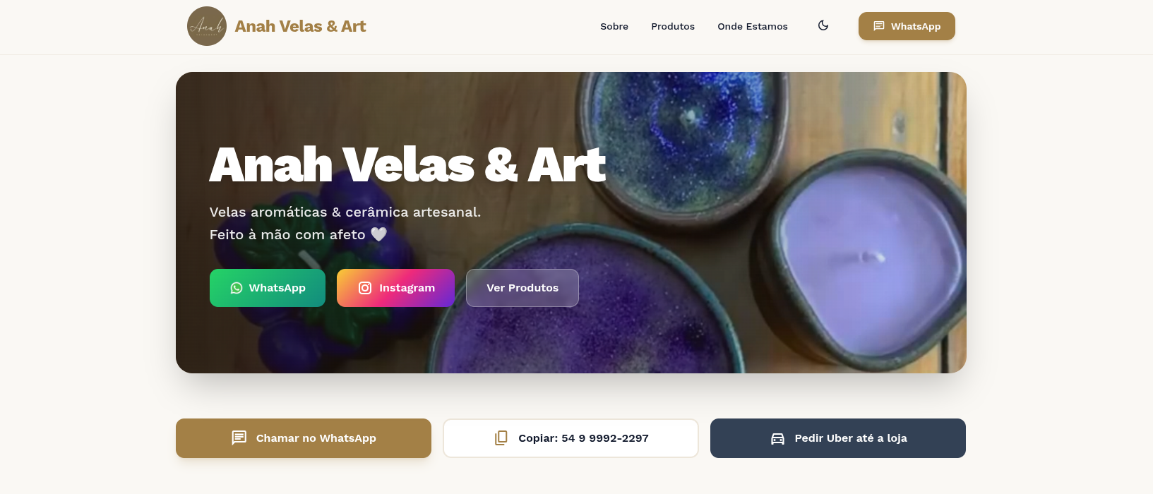 Anah Velas e Art